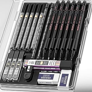 Nicpro 27PCS Art Mechanical Pencils Set in Case, Metal Drafting Pencil 0.5, 0.7, 0.9 mm & 2mm with 13 Tube Lead - HD Photo